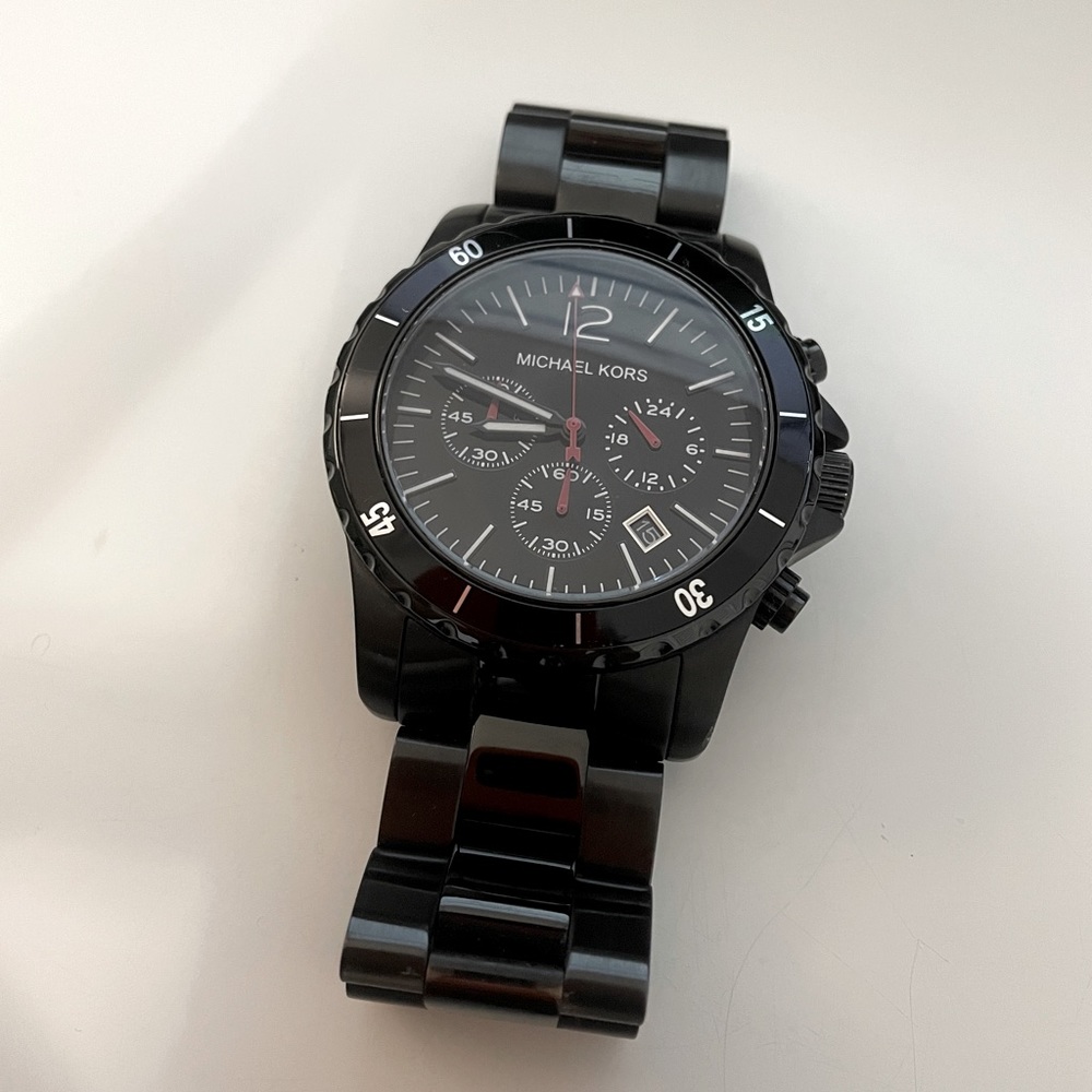 Black Michael Kors watch!!